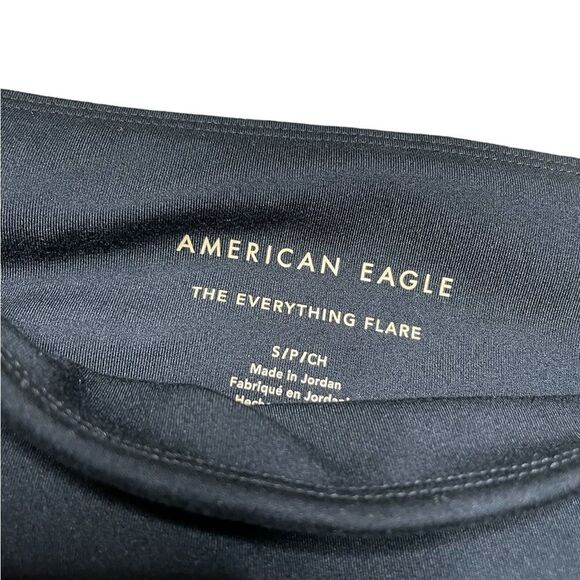 AMERICAN EAGLE The Everything High Waisted Flare Legging Black Size Small - Picture 8 of 8